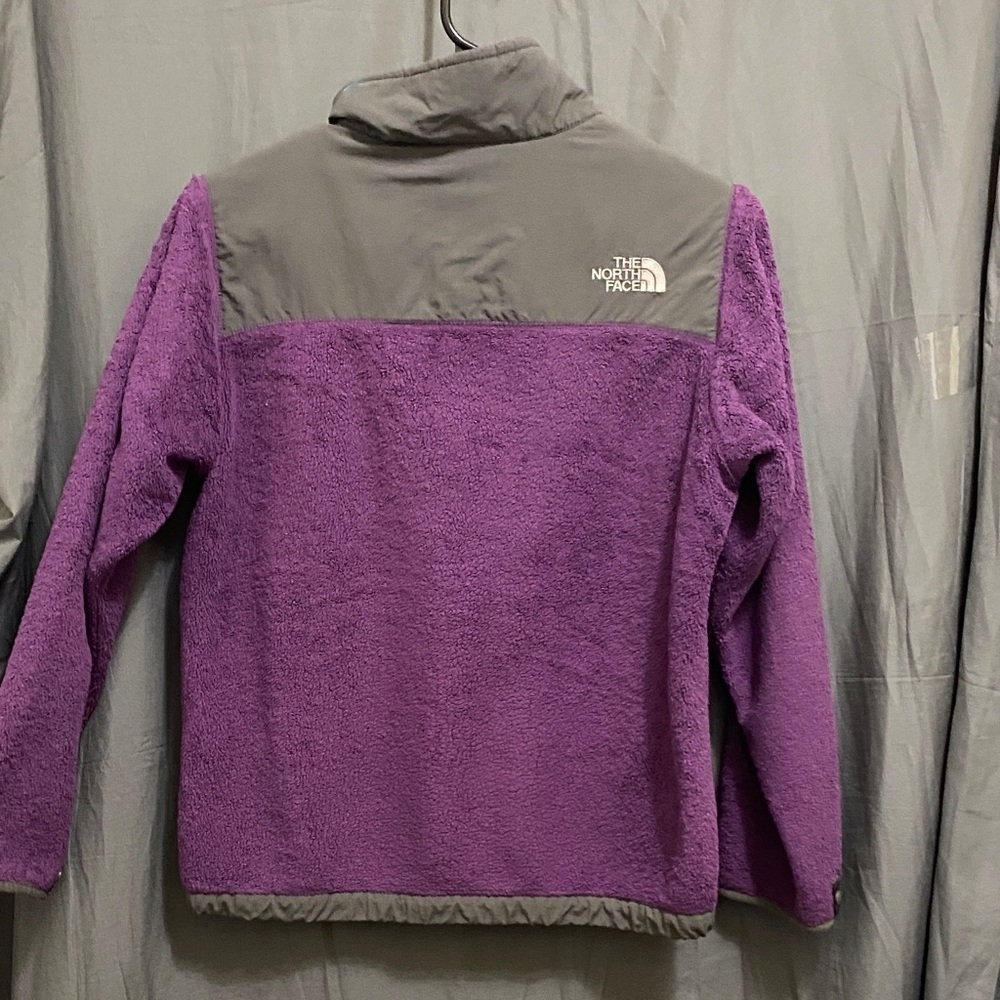 Girls The North Face Purple and Gray Fleece Jacket size large - Picture 11 of 12